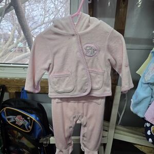 Velvet The Children's Place Pink Hooded Baby Matching Set - 2-Piece